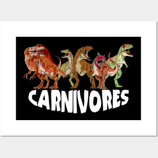 Dinosaur Carnivore Pack With Text Posters and Art